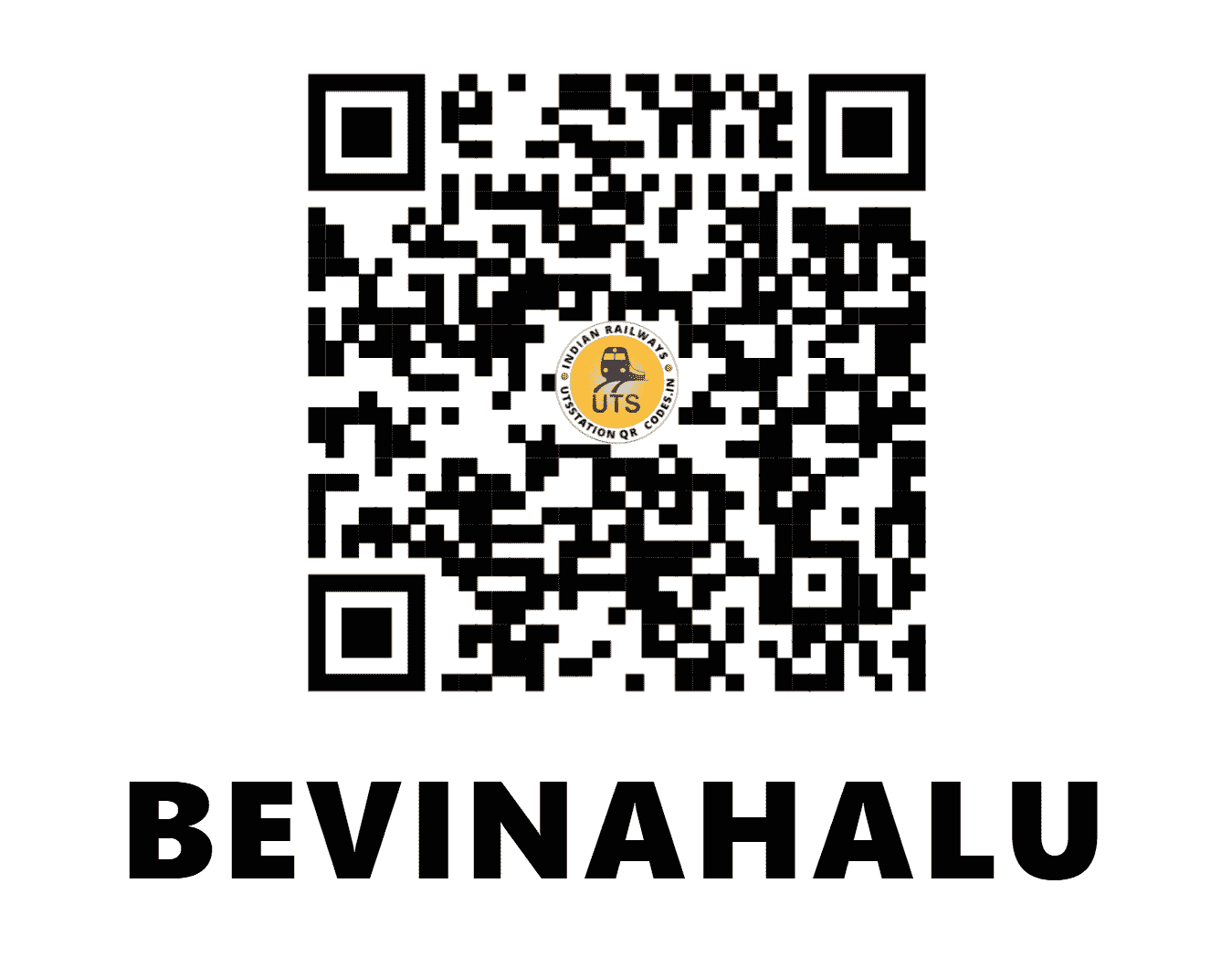 UTS QR Code for BEVINAHALU - BNL (SC - ANDHRA PRADESH)